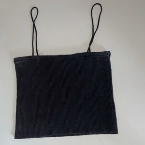 Brandy Melville Cropped Black Tube Top